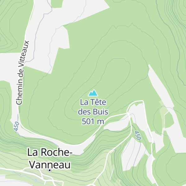 Map of La Tête des Buis