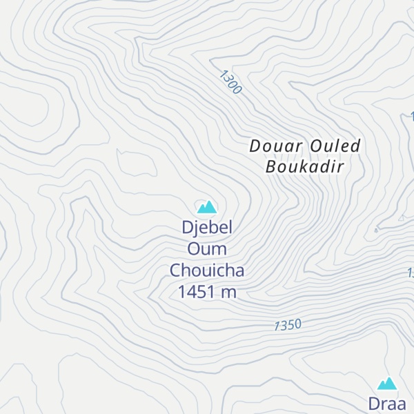 Map of Djebel Oum Chouicha
