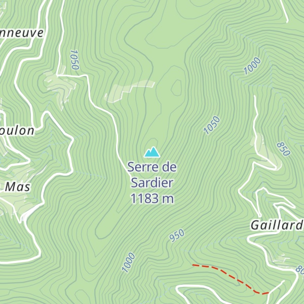 Map of Serre de Sardier