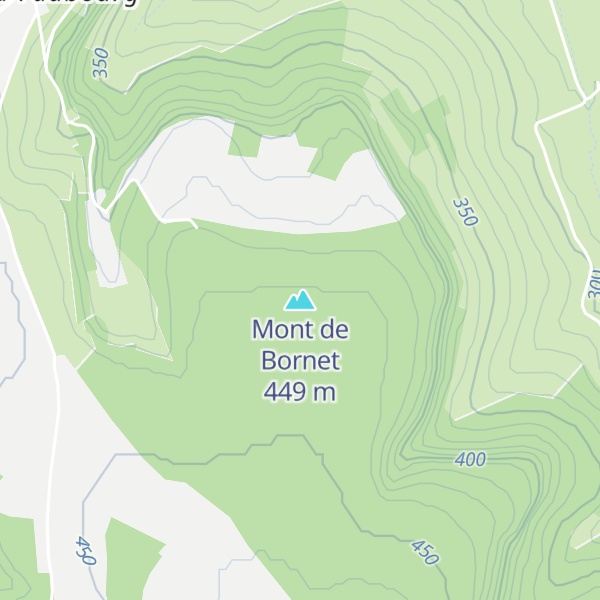 Map of Mont de Bornet