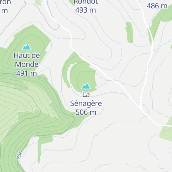 Map of La Sénagère