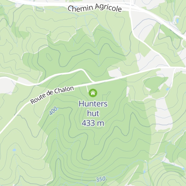 Map of Hunters hut
