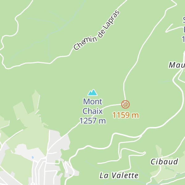 Map of Mont Chaix