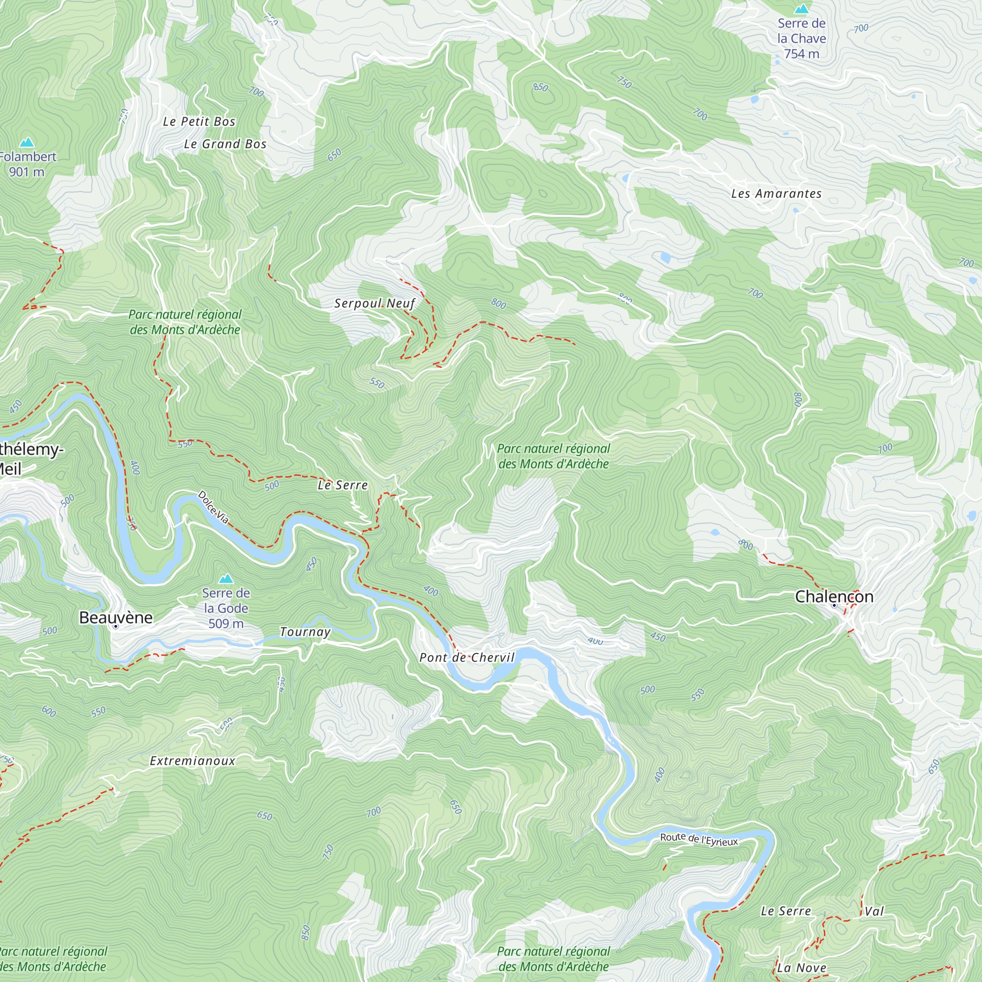 Gîte d'étape map