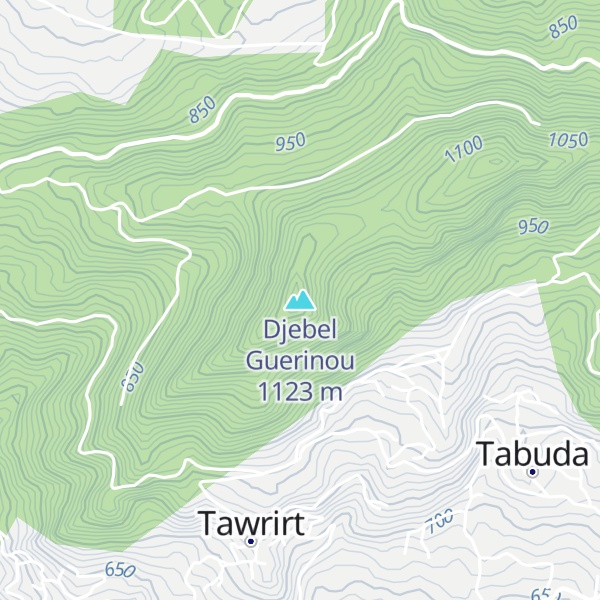 Map of Djebel Guerinou