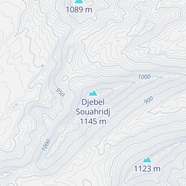 Map of Djebel Souahridj