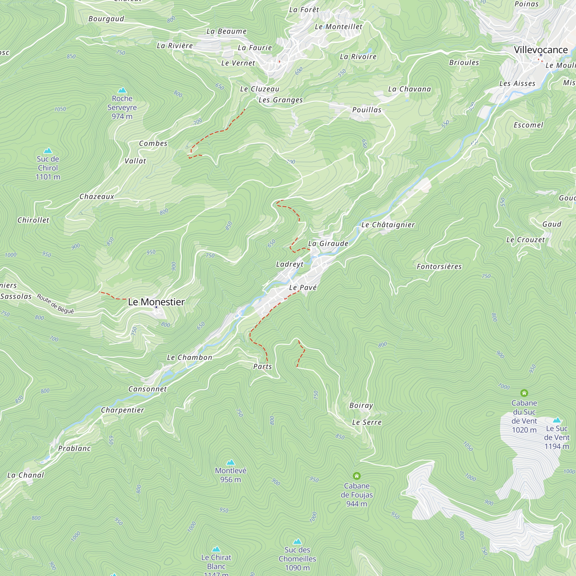 Gîte Vial map
