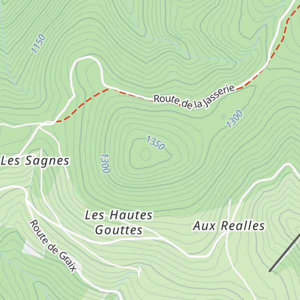 Map of Crêt du Bois Graizé
