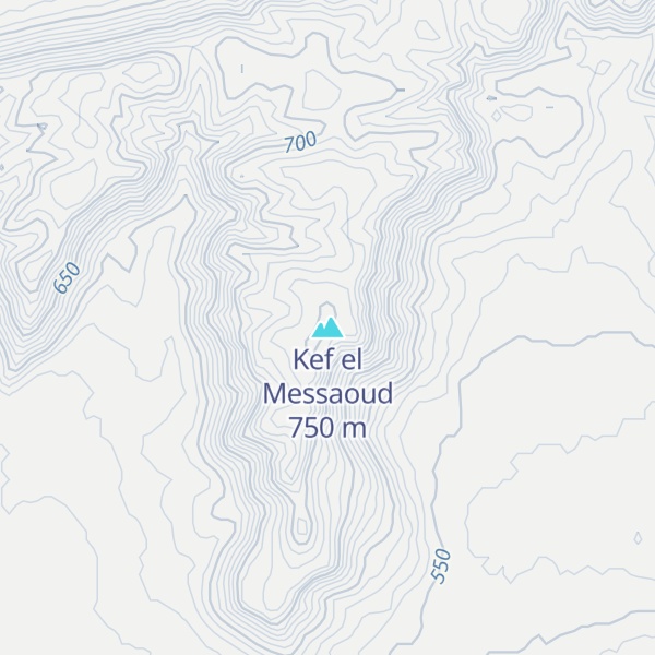 Map of Kef el Messaoud