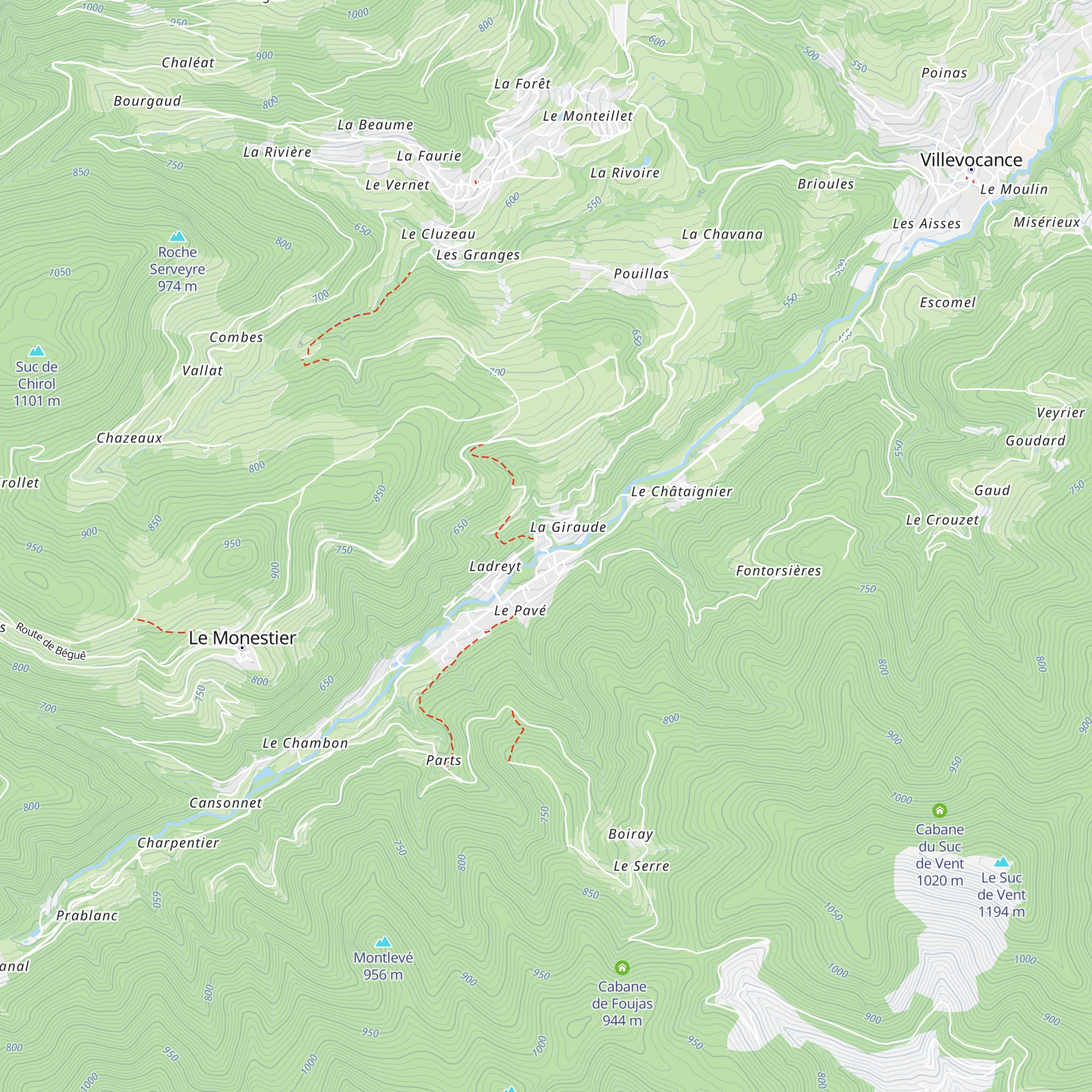 Gîtes Hémard map