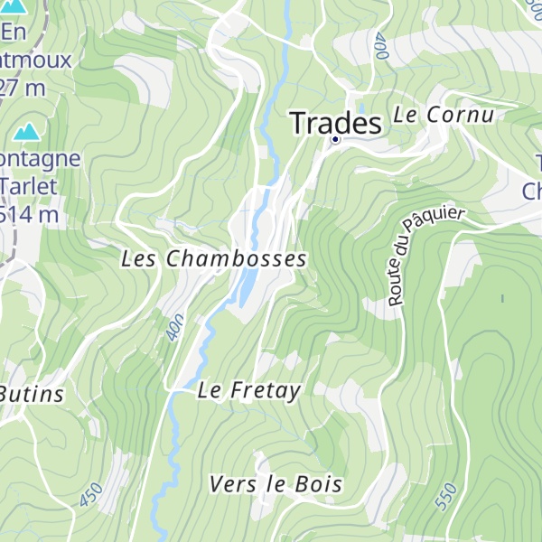 Map of Gîtes