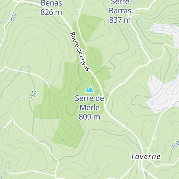 Map of Serre de Merle