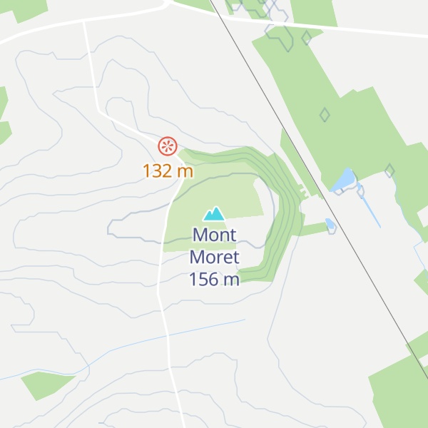 Map of Mont Moret