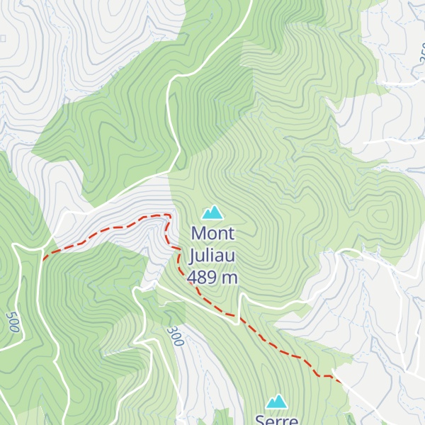 Map of Mont Juliau