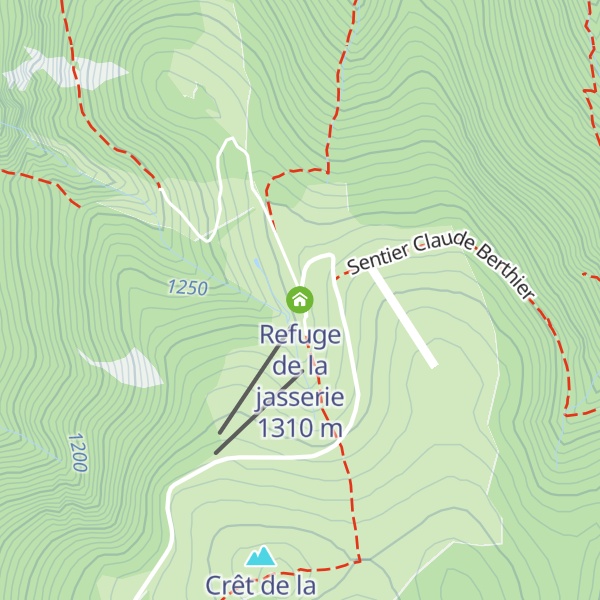 Map of Refuge de la jasserie