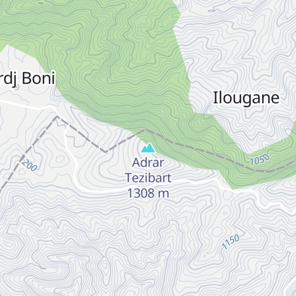 Map of Adrar Tezibart