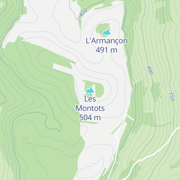 Map of Les Montots