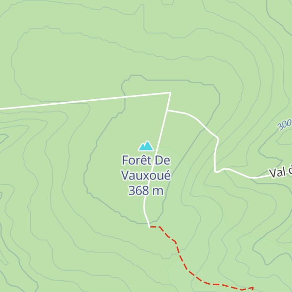 Map of Forêt De Vauxoué