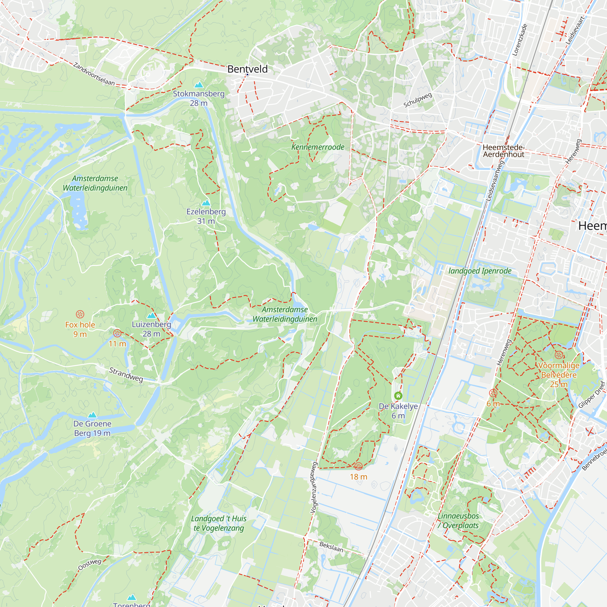 Bezoekerscentrum Amsterdamse Waterleidingduinen map