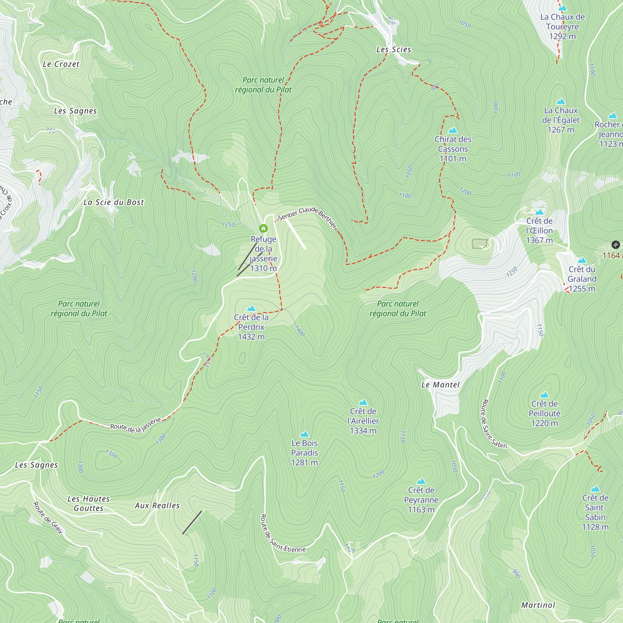 Chalet Bourguisan map