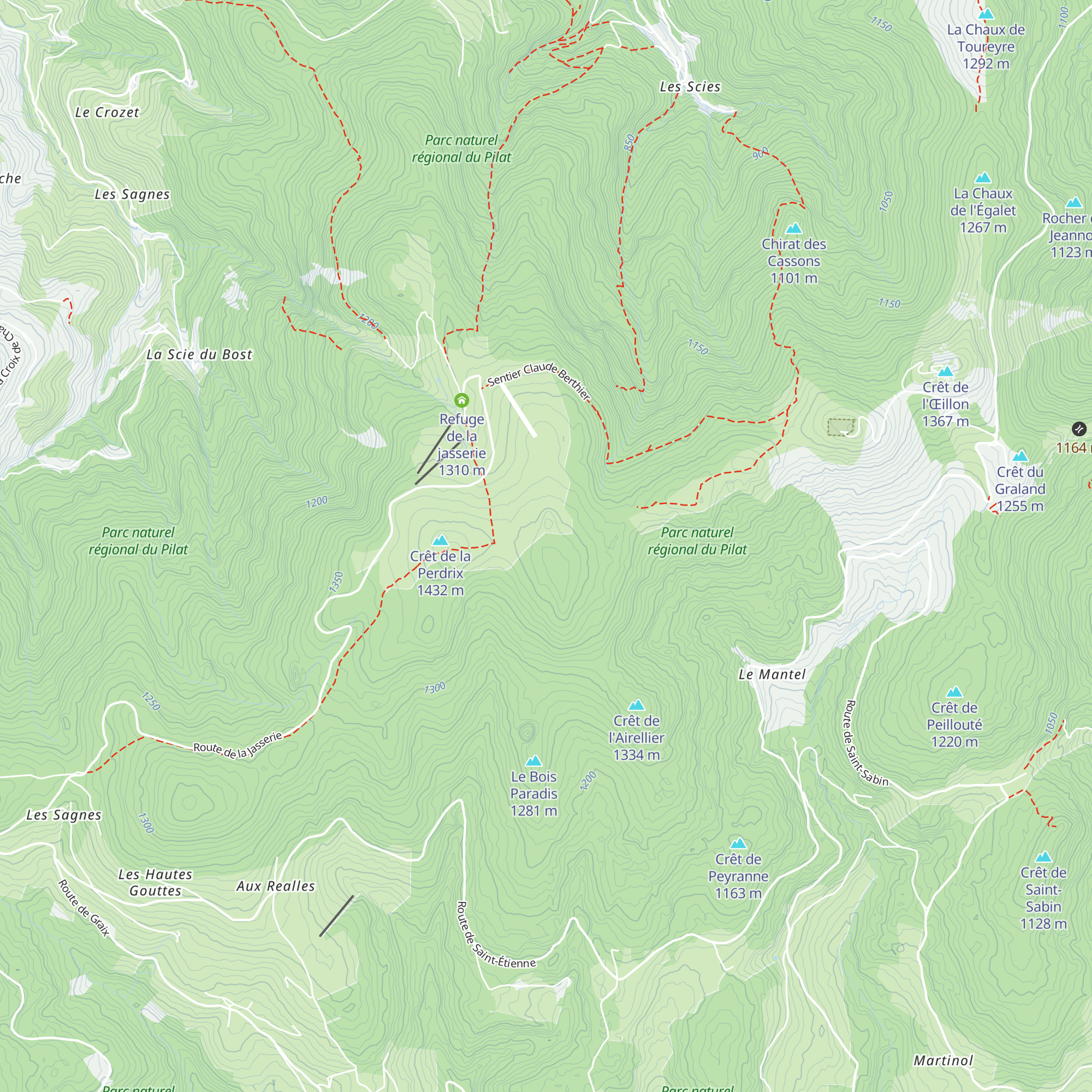 Chalet Bourguisan map