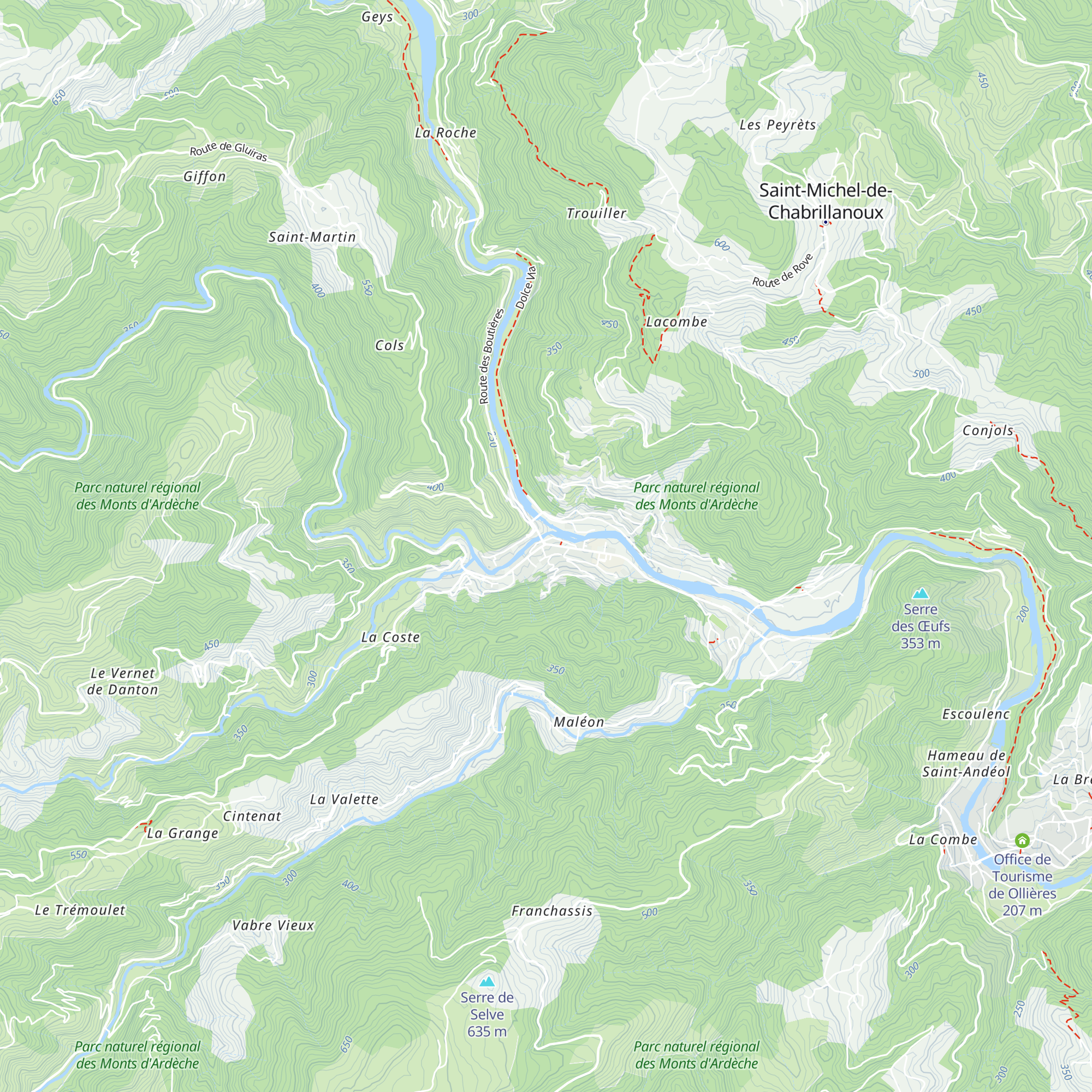 Bureau d'Information Touristique de Saint-Sauveur-de-Montagu map