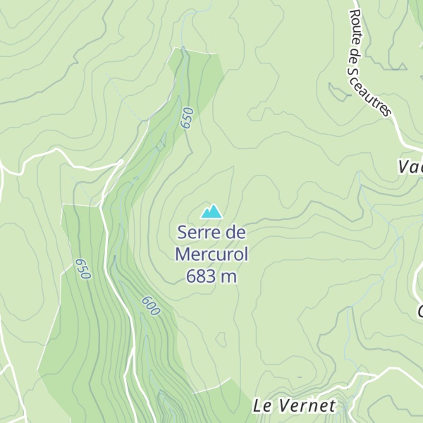 Map of Serre de Mercurol