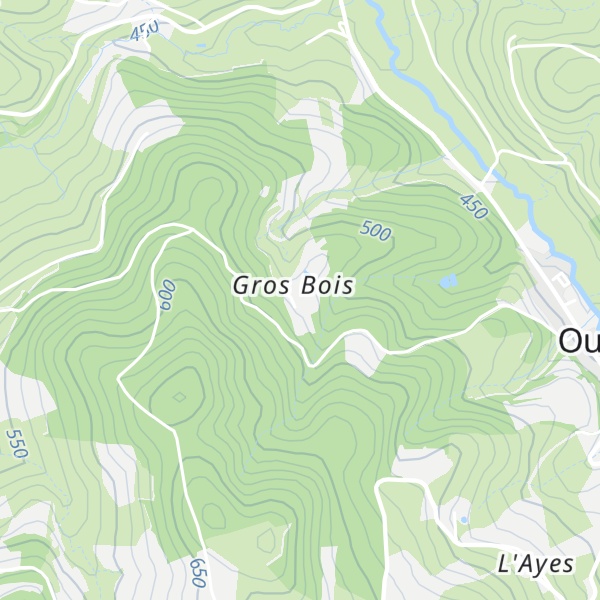 Map of Gîte et chambres d'hôtes de Gros Bois