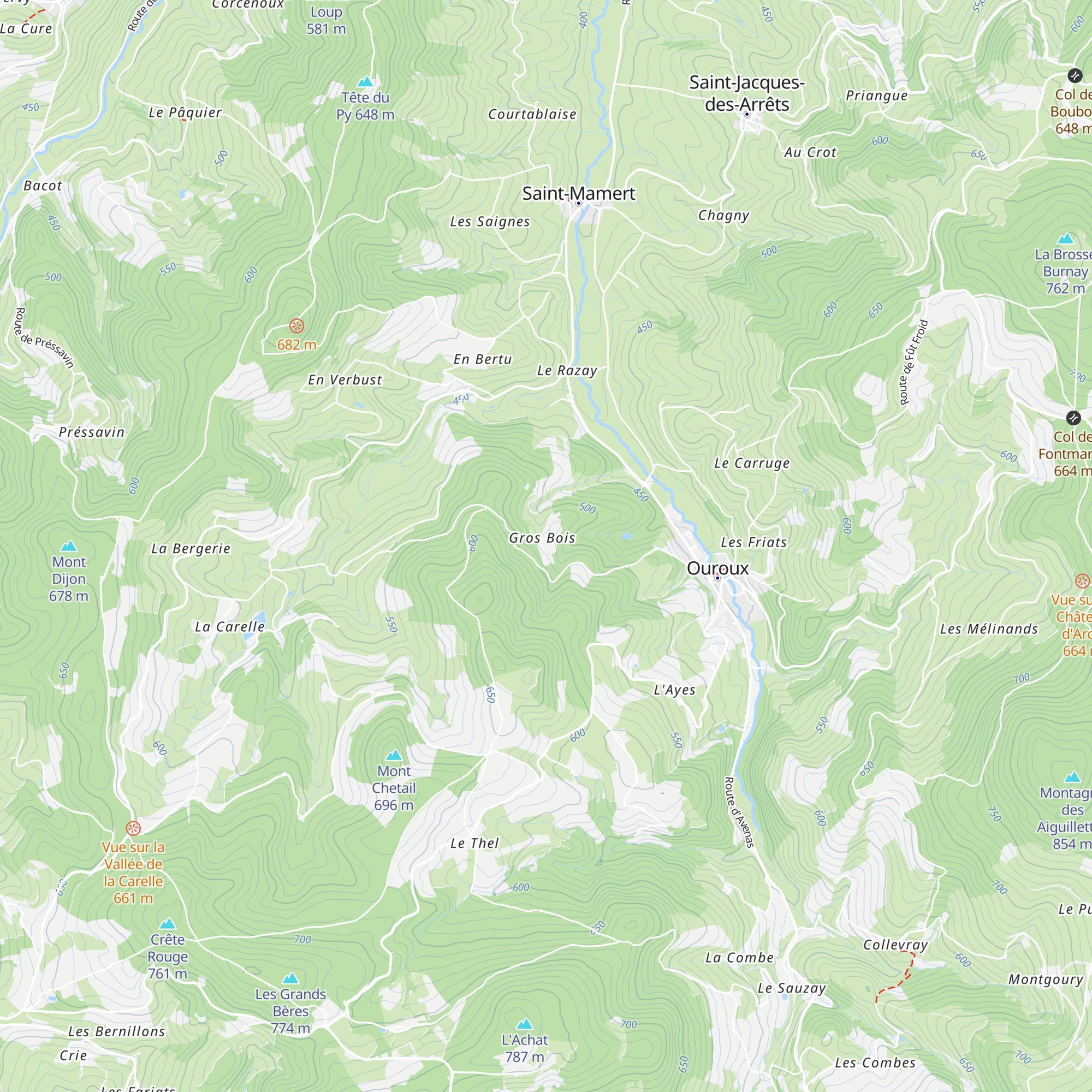 Gîte et chambres d'hôtes de Gros Bois map