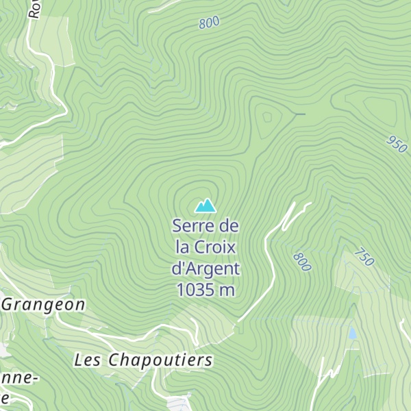 Map of Serre de la Croix d'Argent