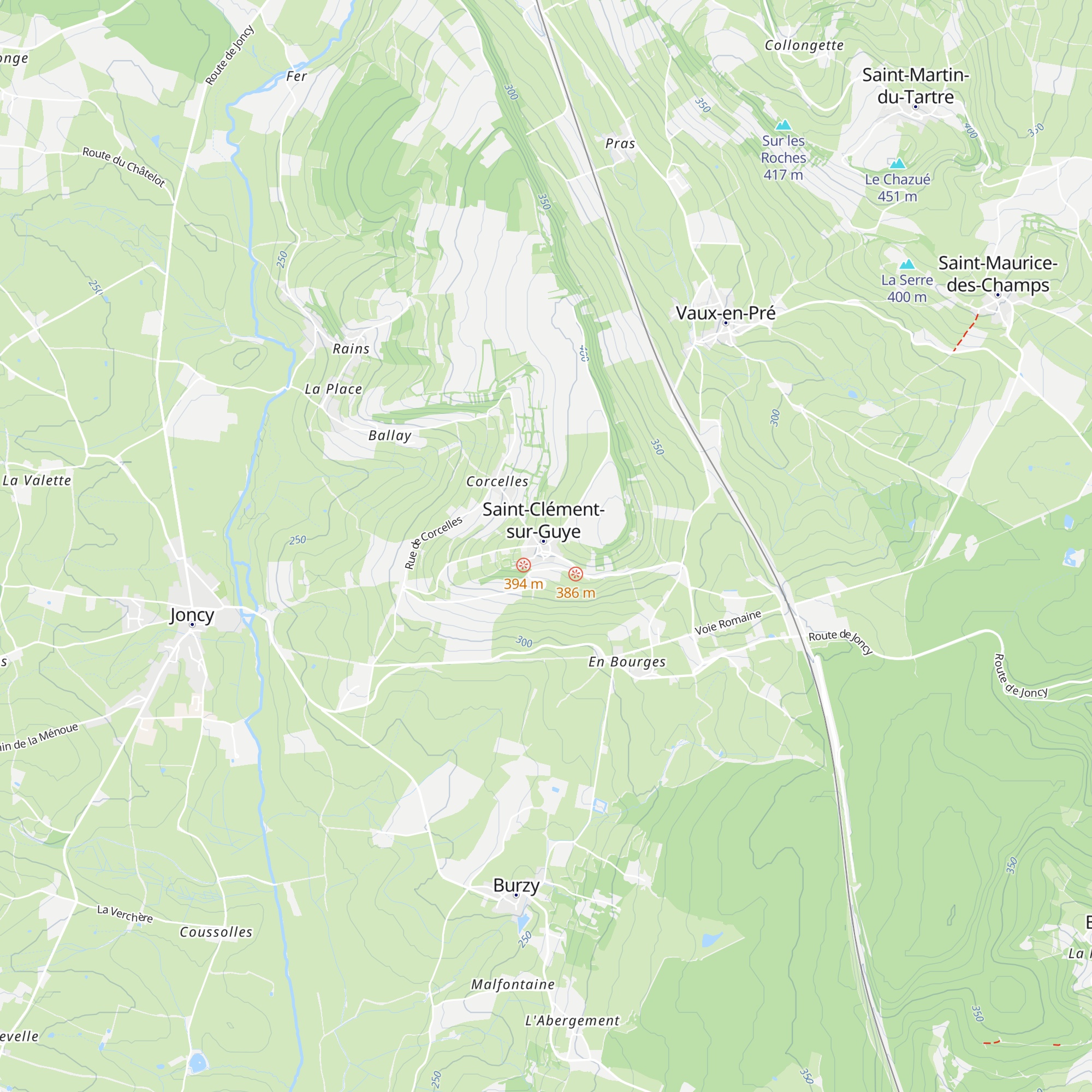 Gîte map