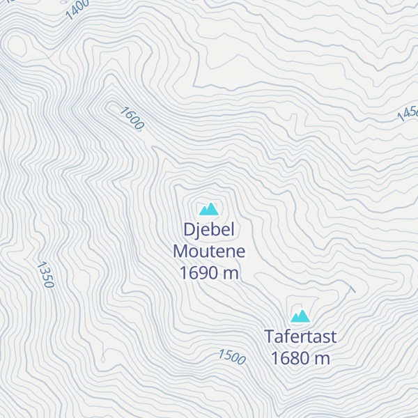 Map of Djebel Moutene
