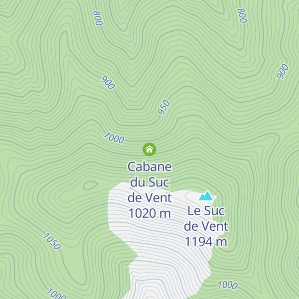 Map of Cabane du Suc de Vent