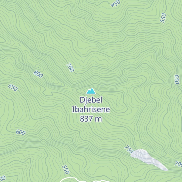 Map of Djebel Ibahrisene