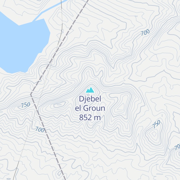 Map of Djebel el Groun