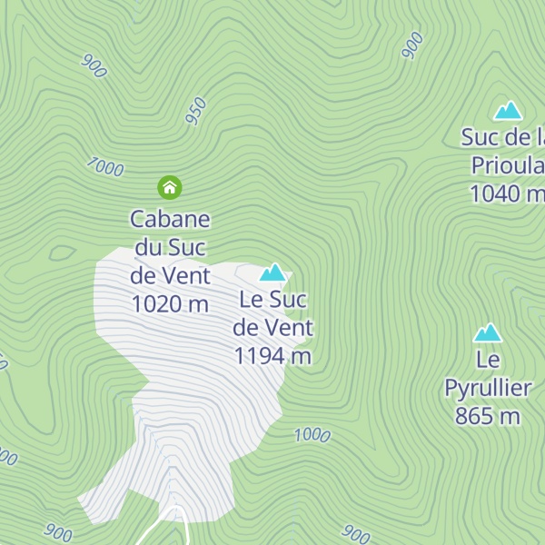 Map of Le Suc de Vent