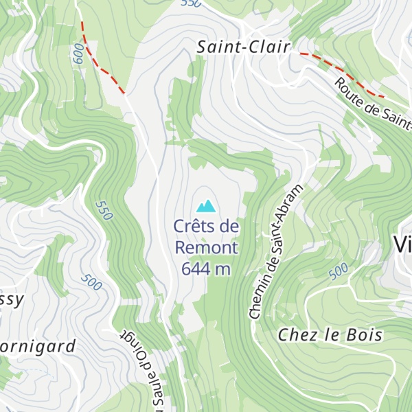 Map of Crêts de Remont