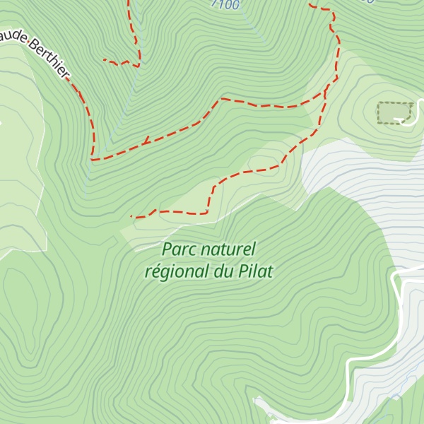 Map of Crêt de l'Etançon