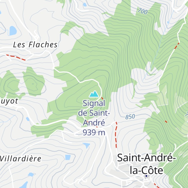 Map of Signal de Saint-André