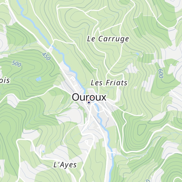 Map of Gîtes du pré de l'écluse