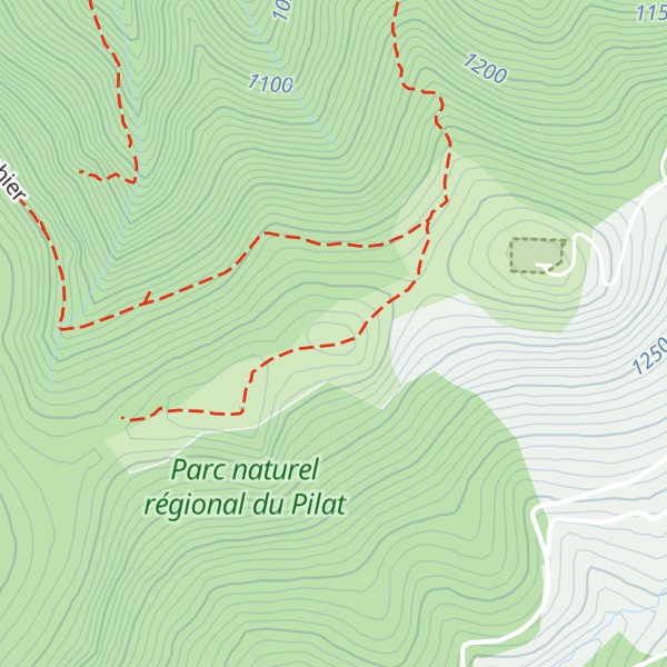 Map of Le Pilat