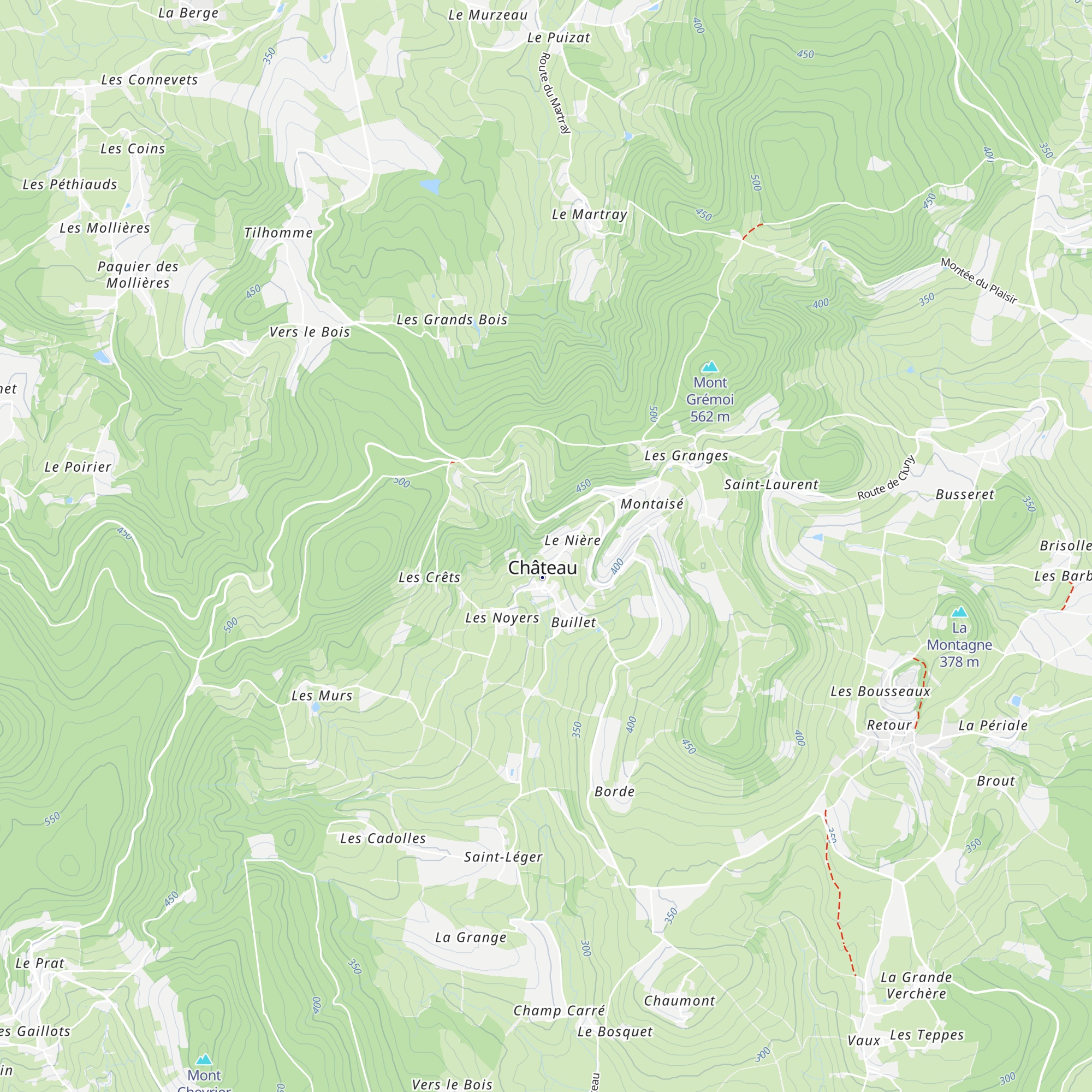 Gîte les Hirondelles map