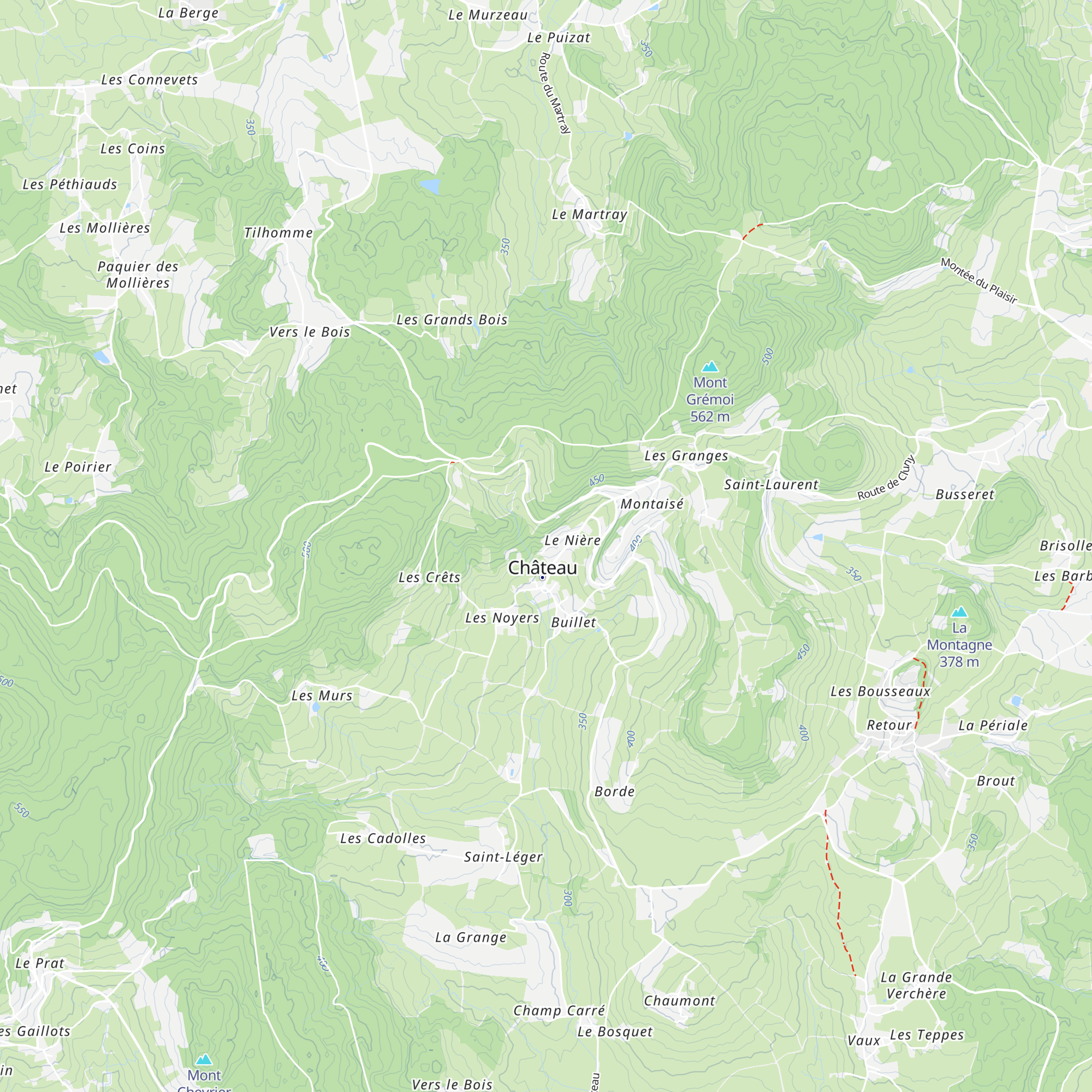 Gîte les Hirondelles map