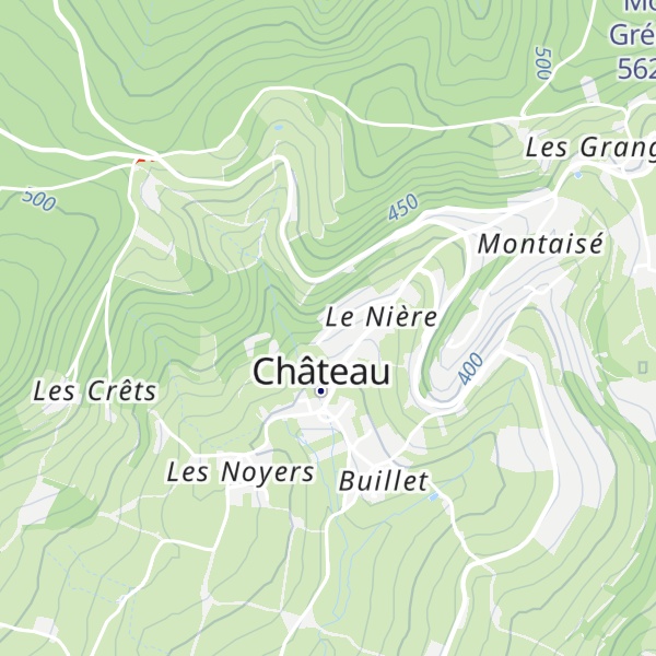 Map of Gîte les Hirondelles