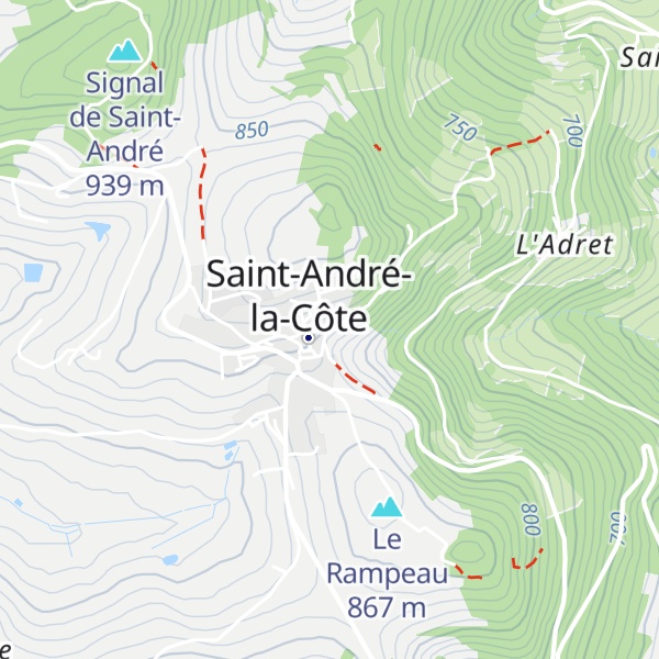 Map of Gîte de Font-Bénite