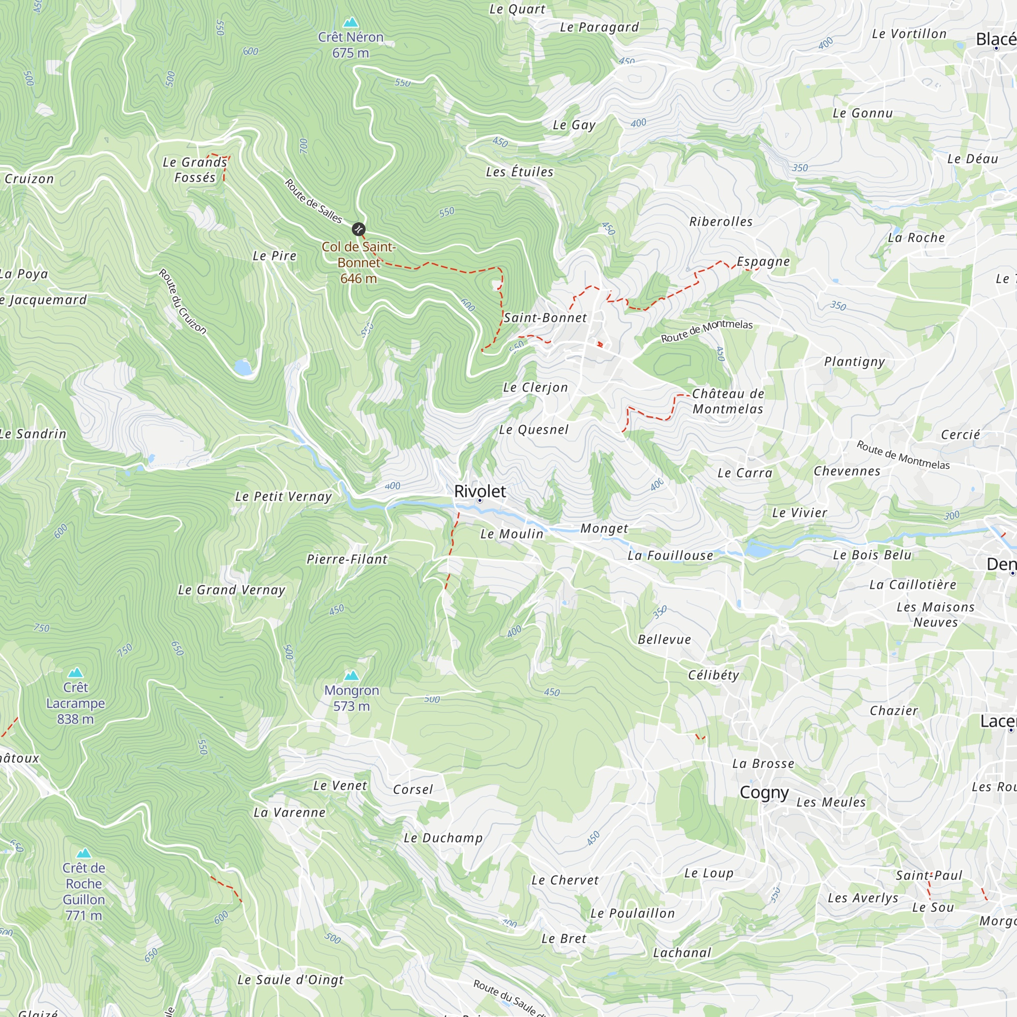 Gîte des Pierres dorées map