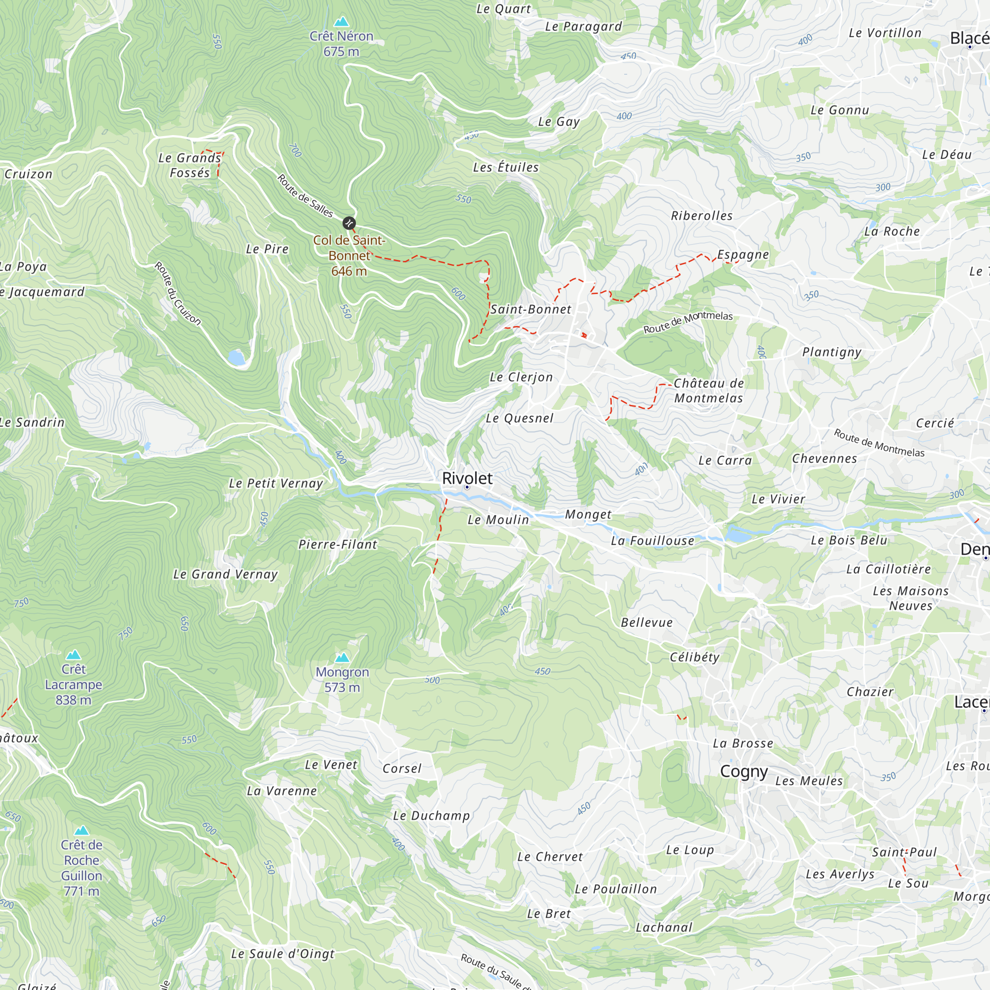 Gîte des Pierres dorées map