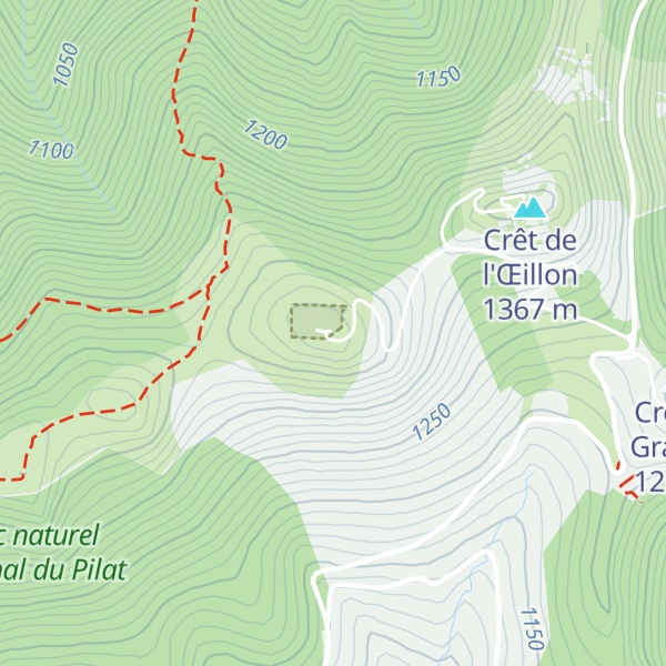 Map of Crêt de Botte