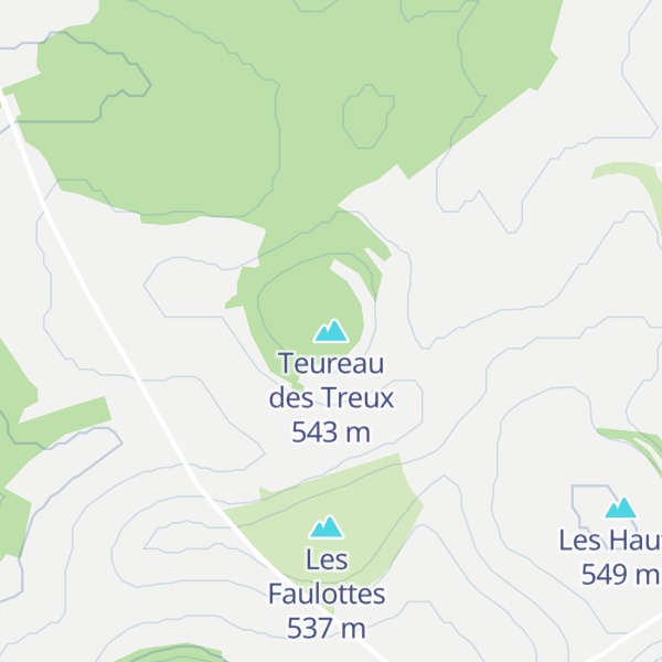 Map of Teureau des Treux