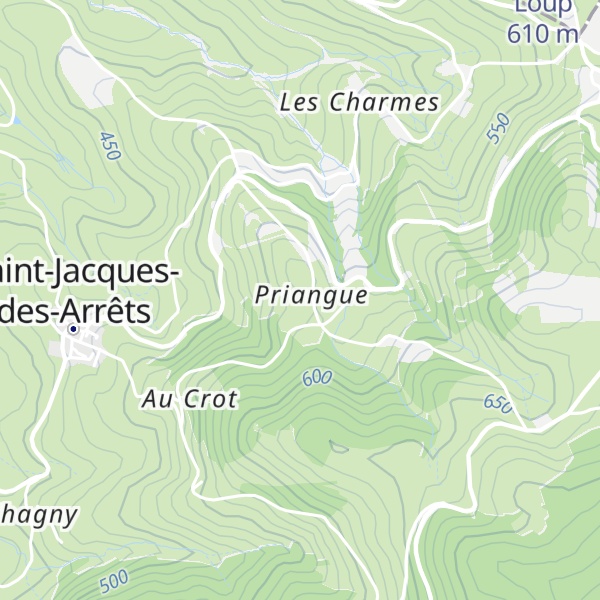 Map of Gîte de Priangue